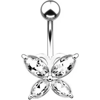 Piercing Piercing do pupíku | visací piercing - Motýl 3