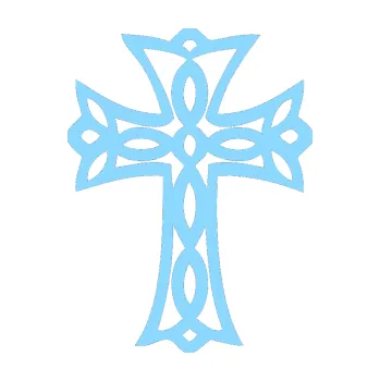 Polep vozidla Tetování 191 kříž (03 - světle modrá) SAMOLEPKA NA AUTO, NÁLEPKA, FÓLIE, POLEP, TUNING, VLASTNÍ TEXT, TISK, AUTOSAMOLEPKY.cz, POLEPY, OBRÁZEK, LOGO, 3D STICKERS