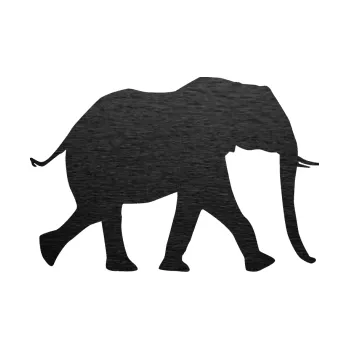 Samolepící dekorace Slon 015 pravá (63 - škrábaný kov černý) SAMOLEPKA NA AUTO, NÁLEPKA, FÓLIE, POLEP, TUNING, VLASTNÍ TEXT, TISK, AUTOSAMOLEPKY.cz, POLEPY, OBRÁZEK, LOGO, 3D STICKERS