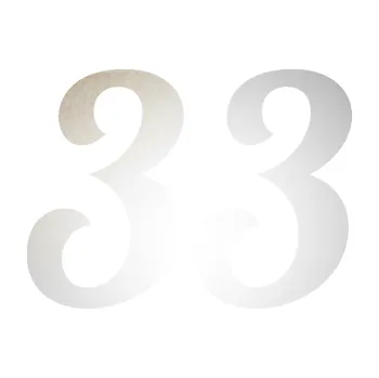 Polep vozidla SAMOLEPKA Startovní číslo 33 typ 3 (82 - odrazková reflexní bílá) NA AUTO, NÁLEPKA, FÓLIE, POLEP, TUNING, VLASTNÍ TEXT, TISK, AUTOSAMOLEPKY.cz, POLEPY, OBRÁZEK, LOGO, SAMOLEPKY