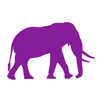 Samolepící dekorace Slon 002 pravá (14 - fialová) SAMOLEPKA NA AUTO, NÁLEPKA, FÓLIE, POLEP, TUNING, VLASTNÍ TEXT, TISK, AUTOSAMOLEPKY.cz, POLEPY, OBRÁZEK, LOGO, 3D STICKERS