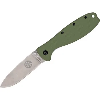 kapesní nůž ESEE Zancudo D2 Olive Drab - Stonewash BRKR2OD
