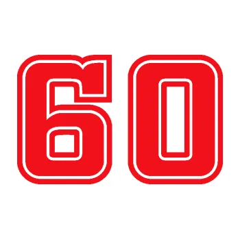 Polep vozidla SAMOLEPKA Startovní číslo 60 typ 5 (10 - červená) NA AUTO, NÁLEPKA, FÓLIE, POLEP, TUNING, VLASTNÍ TEXT, TISK, AUTOSAMOLEPKY.cz, POLEPY, OBRÁZEK, LOGO, SAMOLEPKY