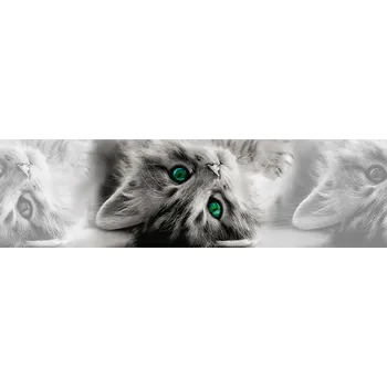 Samolepící dekorace Samolepky na zdi Bordura samolepící Kočka Kotě Kitty 14x500 cm
