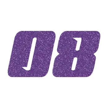 Polep vozidla SAMOLEPKA Startovní číslo 08 typ 6 (87 - Ultra Metalic fialová) NA AUTO, NÁLEPKA, FÓLIE, POLEP, TUNING, VLASTNÍ TEXT, TISK, AUTOSAMOLEPKY.cz, POLEPY, OBRÁZEK, LOGO, SAMOLEPKY