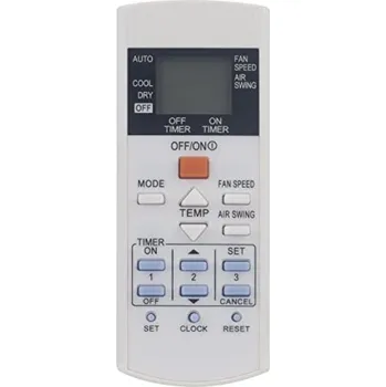 Dálkový ovladač PANASONIC CS-PS9PKV, CS-PS12PKV, CS-PS18PKV, CS-PS24PKV, CS-UE12RKE, CS-YS9MKV-7, CS-YS12MKV-7, CS-YS18MKV-7 - náhradní dálkový ovladač