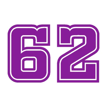 Polep vozidla SAMOLEPKA Startovní číslo 62 typ 5 (14 - fialová) NA AUTO, NÁLEPKA, FÓLIE, POLEP, TUNING, VLASTNÍ TEXT, TISK, AUTOSAMOLEPKY.cz, POLEPY, OBRÁZEK, LOGO, SAMOLEPKY