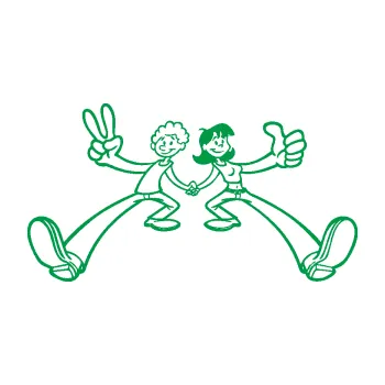 Samolepící dekorace Zamilovaný pár (12 - zelená) SAMOLEPKA NA AUTO, NÁLEPKA, FÓLIE, POLEP, TUNING, VLASTNÍ TEXT, TISK, AUTOSAMOLEPKY.cz, POLEPY, OBRÁZEK, LOGO, 3D STICKERS