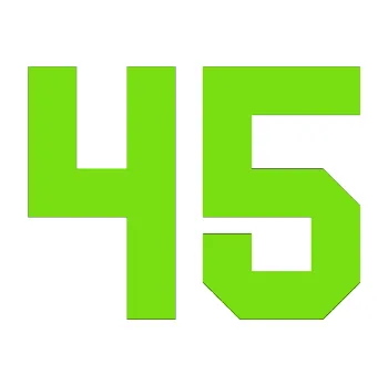 Polep vozidla Startovní číslo 45 (04 - zelená kawasaki) SAMOLEPKA NA AUTO, NÁLEPKA, FÓLIE, POLEP, TUNING, VLASTNÍ TEXT, TISK, AUTOSAMOLEPKY.cz, POLEPY, OBRÁZEK, LOGO, 3D STICKERS