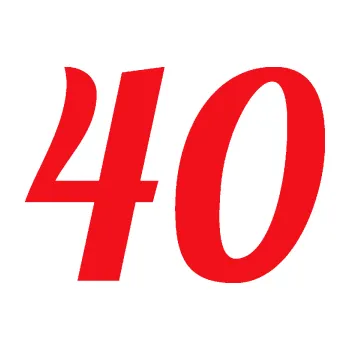 Polep vozidla SAMOLEPKA Startovní číslo 40 typ 3 (10 - červená) NA AUTO, NÁLEPKA, FÓLIE, POLEP, TUNING, VLASTNÍ TEXT, TISK, AUTOSAMOLEPKY.cz, POLEPY, OBRÁZEK, LOGO, SAMOLEPKY