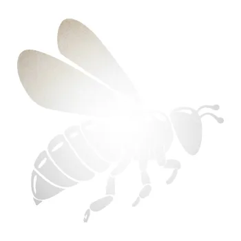 Samolepící dekorace Včela 001 pravá (82 - odrazková reflexní bílá) SAMOLEPKA NA AUTO, NÁLEPKA, FÓLIE, POLEP, TUNING, VLASTNÍ TEXT, TISK, AUTOSAMOLEPKY.cz, POLEPY, OBRÁZEK, LOGO, 3D STICKERS