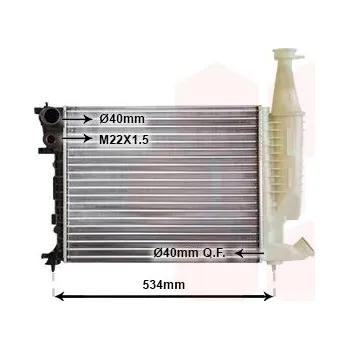 Chladič motoru Chladič, chlazení motoru VAN WEZEL 09002167