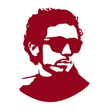 Samolepící dekorace Valentino Rossi silueta pravá (07 - bordó vínová) SAMOLEPKA NA AUTO, NÁLEPKA, FÓLIE, POLEP, TUNING, VLASTNÍ TEXT, TISK, AUTOSAMOLEPKY.cz, POLEPY, OBRÁZEK, LOGO, 3D STICKERS