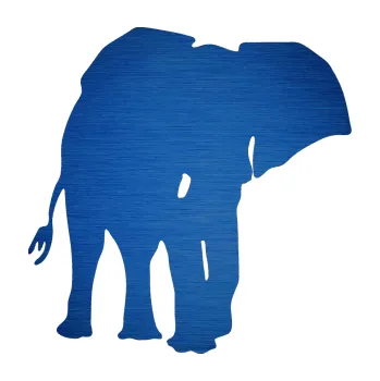 Samolepící dekorace SAMOLEPKA Slon 013 pravá (65 - škrábaný kov modrý) NA AUTO, NÁLEPKA, FÓLIE, POLEP, TUNING, VLASTNÍ TEXT, TISK, AUTOSAMOLEPKY.cz, POLEPY, OBRÁZEK, LOGO, SAMOLEPKY