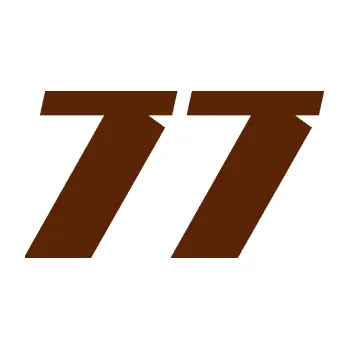 Polep vozidla Startovní číslo 77 typ 6 (15 - hnědá) SAMOLEPKA NA AUTO, NÁLEPKA, FÓLIE, POLEP, TUNING, VLASTNÍ TEXT, TISK, AUTOSAMOLEPKY.cz, POLEPY, OBRÁZEK, LOGO, 3D STICKERS