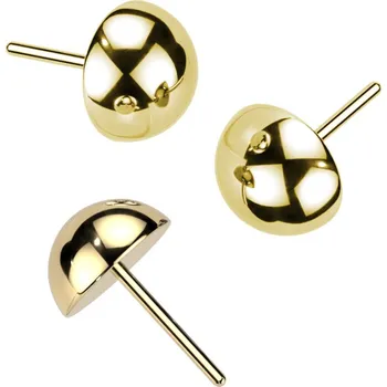 Šperk Šperky4U Půlkulička k PUSH IN piercingu TITAN - TIT1152GD-04
