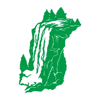 Samolepící dekorace Vodopád levá krajina (12 - zelená) SAMOLEPKA NA AUTO, NÁLEPKA, FÓLIE, POLEP, TUNING, VLASTNÍ TEXT, TISK, AUTOSAMOLEPKY.cz, POLEPY, OBRÁZEK, LOGO, 3D STICKERS