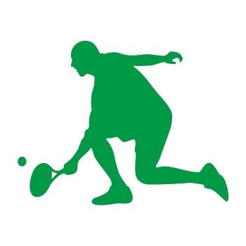 Polep vozidla Tenista 003 levá (12 - zelená) SAMOLEPKA NA AUTO, NÁLEPKA, FÓLIE, POLEP, TUNING, VLASTNÍ TEXT, TISK, AUTOSAMOLEPKY.cz, POLEPY, OBRÁZEK, LOGO, 3D STICKERS