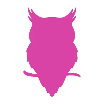 Samolepicí dekorace na vozidlo Sova 001 levá (16 - růžová) SAMOLEPKA NA AUTO, NÁLEPKA, FÓLIE, POLEP, TUNING, VLASTNÍ TEXT, TISK, AUTOSAMOLEPKY.cz, POLEPY, OBRÁZEK, LOGO, 3D STICKERS