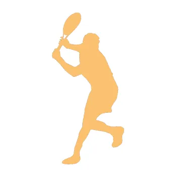 Polep vozidla Tenista 012 levá (08 - béžová) SAMOLEPKA NA AUTO, NÁLEPKA, FÓLIE, POLEP, TUNING, VLASTNÍ TEXT, TISK, AUTOSAMOLEPKY.cz, POLEPY, OBRÁZEK, LOGO, 3D STICKERS