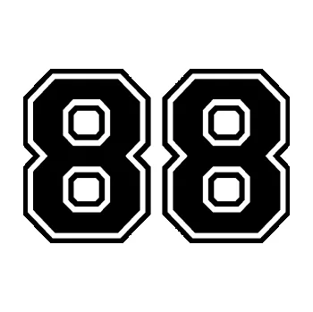 Polep vozidla Startovní číslo 88 typ 4 (01 - černá) SAMOLEPKA NA AUTO, NÁLEPKA, FÓLIE, POLEP, TUNING, VLASTNÍ TEXT, TISK, AUTOSAMOLEPKY.cz, POLEPY, OBRÁZEK, LOGO, 3D STICKERS