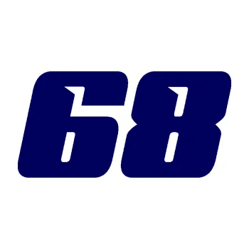 Polep vozidla Startovní číslo 68 typ 6 (23 - tmavě modrá) SAMOLEPKA NA AUTO, NÁLEPKA, FÓLIE, POLEP, TUNING, VLASTNÍ TEXT, TISK, AUTOSAMOLEPKY.cz, POLEPY, OBRÁZEK, LOGO, 3D STICKERS