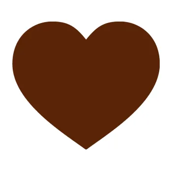 Samolepící dekorace Srdíčko 002 (15 - hnědá) SAMOLEPKA NA AUTO, NÁLEPKA, FÓLIE, POLEP, TUNING, VLASTNÍ TEXT, TISK, AUTOSAMOLEPKY.cz, POLEPY, OBRÁZEK, LOGO, 3D STICKERS