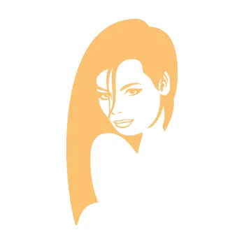 Samolepící dekorace Žena tvář 002 levá (08 - béžová) SAMOLEPKA NA AUTO, NÁLEPKA, FÓLIE, POLEP, TUNING, VLASTNÍ TEXT, TISK, AUTOSAMOLEPKY.cz, POLEPY, OBRÁZEK, LOGO, 3D STICKERS