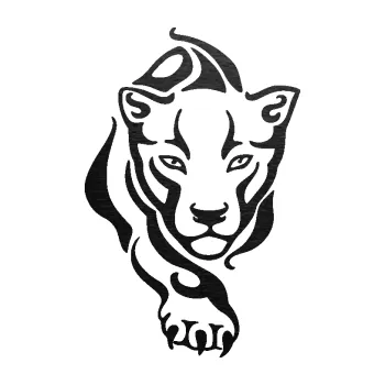 Polep vozidla SAMOLEPKA Tygr 010 pravá (63 - škrábaný kov černý) NA AUTO, NÁLEPKA, FÓLIE, POLEP, TUNING, VLASTNÍ TEXT, TISK, AUTOSAMOLEPKY.cz, POLEPY, OBRÁZEK, LOGO, SAMOLEPKY