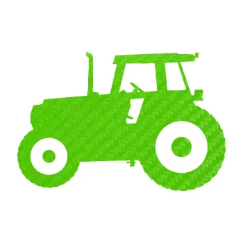 Polep vozidla SAMOLEPKA NA AUTO Traktor 001 levá (58 - 3D karbon zelený kawasaki) NÁLEPKA, FÓLIE, POLEP, TUNING, VLASTNÍ TEXT, TISK, AUTOSAMOLEPKY.cz, POLEPY, OBRÁZEK, LOGO, SAMOLEPKY