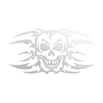 Samolepicí dekorace na vozidlo Skeleton - lebka (60 - pískované sklo) SAMOLEPKA NA AUTO, NÁLEPKA, FÓLIE, POLEP, TUNING, VLASTNÍ TEXT, TISK, AUTOSAMOLEPKY.cz, POLEPY, OBRÁZEK, LOGO, 3D STICKERS