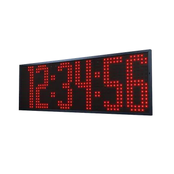 Hodiny Venkovní LED digitální hodiny ZB 40 steel matrix