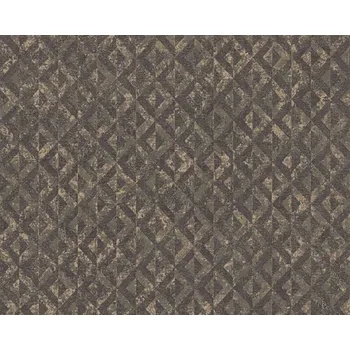 Tapeta A.S. Création | Vliesová tapeta na zeď Jade 39505-3 | 0,53 x 10,05 m | černá, šedá, bronzová + Černá, šedá, bronzová vliesová tapeta na stěnu 395053 v rozměru 0,53 x 10,05 m