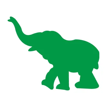 Samolepící dekorace Slon 022 levá (12 - zelená) SAMOLEPKA NA AUTO, NÁLEPKA, FÓLIE, POLEP, TUNING, VLASTNÍ TEXT, TISK, AUTOSAMOLEPKY.cz, POLEPY, OBRÁZEK, LOGO, 3D STICKERS