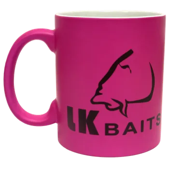 LK Baits hrnek neonová růžová obrys loga