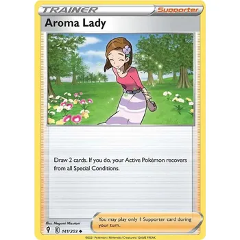 Sběratelská karetní hra Aroma Lady 141/203 - Evolving Skies Typ karty: Reverse Holo