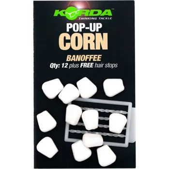 Umělá nástraha Korda umělá kukuřice Pop-Up Corn Banoffee 12ks Bílá