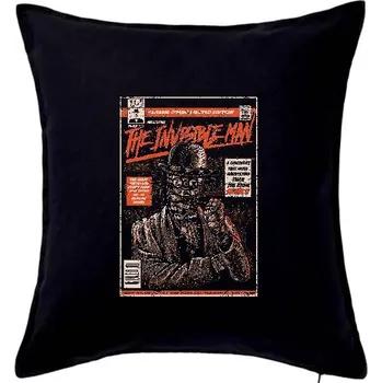 Polštář The Invisible Man - Polštář 50x50 - 50x50 - Včetně výplně ( Černá )