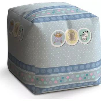 Taburet Taburet Kostka Plyšáčci: 40x40x40 cm - Sablio