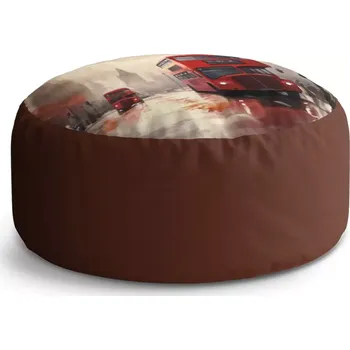 Sedací pytel Kulatý taburet Circle Londýn Double-decker 1: 38x48 cm - Sablio