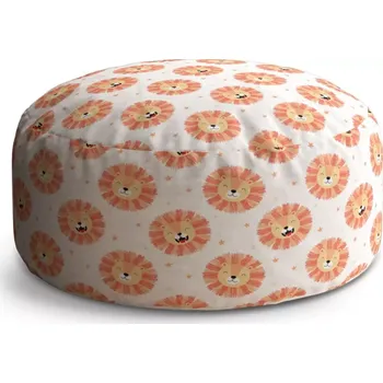 Sedací pytel Kulatý taburet Circle Lvíčci: 38x48 cm - Sablio