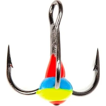 Rybářský háček Lucky John trojháček s korálkem vel.14 barva 14