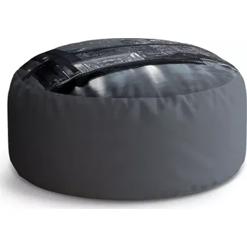 Sedací pytel Kulatý taburet Circle Noční New York 2: 38x48 cm - Sablio