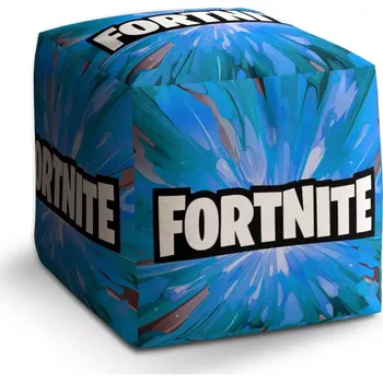 Taburet Taburet Kostka FORTNITE modrá: 40x40x40 cm - Sablio