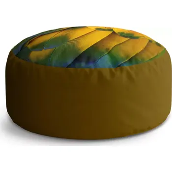 Sedací pytel Kulatý taburet Circle Barevné peří: 38x48 cm - Sablio