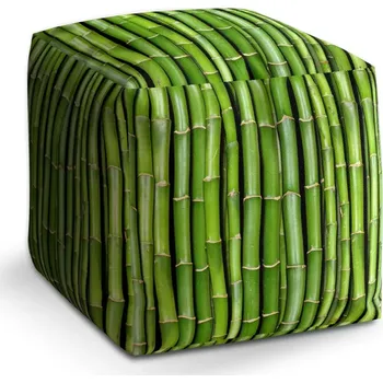 Taburet Taburet Kostka Bambus: 40x40x40 cm - Sablio