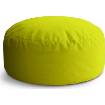 Sedací pytel Kulatý taburet Circle Citrónová: 38x48 cm - Sablio