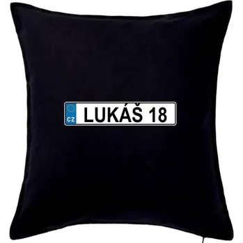Polštář SPZ Lukáš 18 - Polštář 50x50 - 50x50 - Pouze potah ( Černá )
