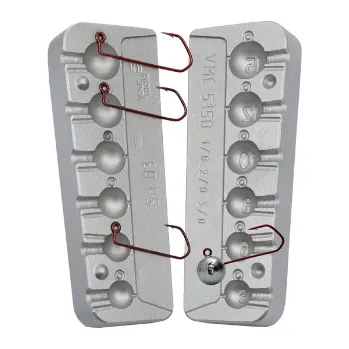 Forma na cínové hlavičky 5,6,8,10,12,15g