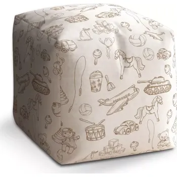 Taburet Taburet Kostka Dětská doprava: 40x40x40 cm - Sablio